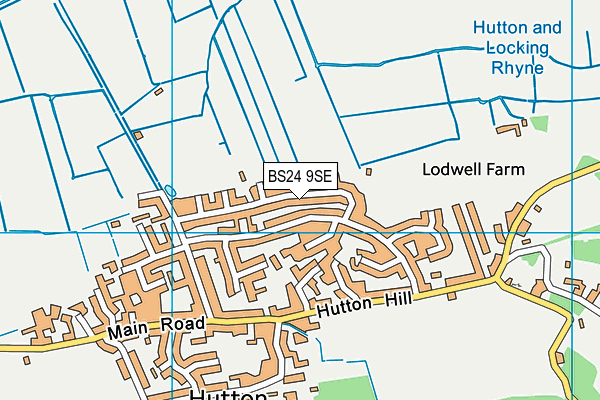 BS24 9SE map - OS VectorMap District (Ordnance Survey)