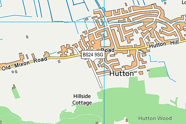 BS24 9SG map - OS VectorMap District (Ordnance Survey)