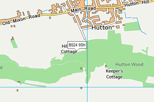 BS24 9SH map - OS VectorMap District (Ordnance Survey)