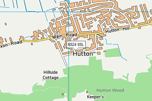 BS24 9SL map - OS VectorMap District (Ordnance Survey)