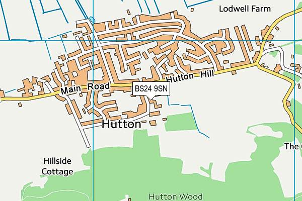 Hutton Church of England Primary School map (BS24 9SN) - OS VectorMap District (Ordnance Survey)