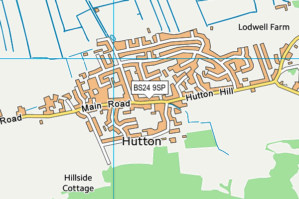 BS24 9SP map - OS VectorMap District (Ordnance Survey)