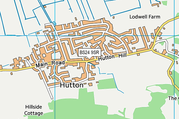 BS24 9SR map - OS VectorMap District (Ordnance Survey)