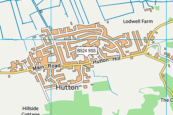 BS24 9SS map - OS VectorMap District (Ordnance Survey)