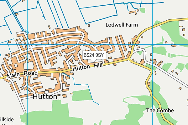 BS24 9SY map - OS VectorMap District (Ordnance Survey)