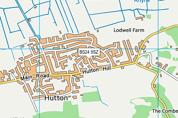 BS24 9SZ map - OS VectorMap District (Ordnance Survey)