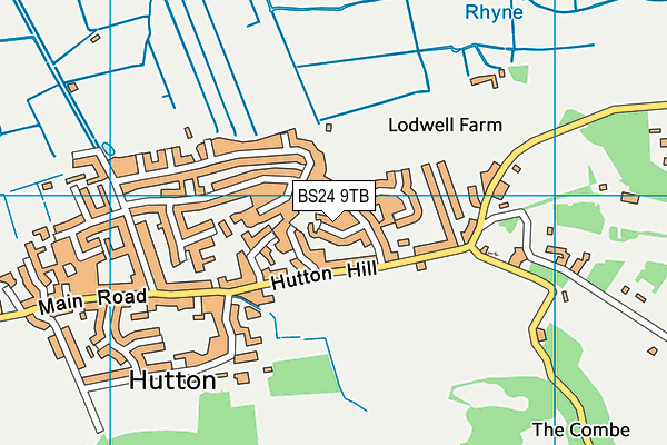 BS24 9TB map - OS VectorMap District (Ordnance Survey)