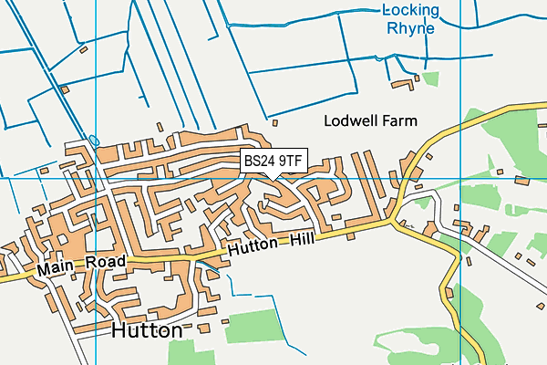 BS24 9TF map - OS VectorMap District (Ordnance Survey)