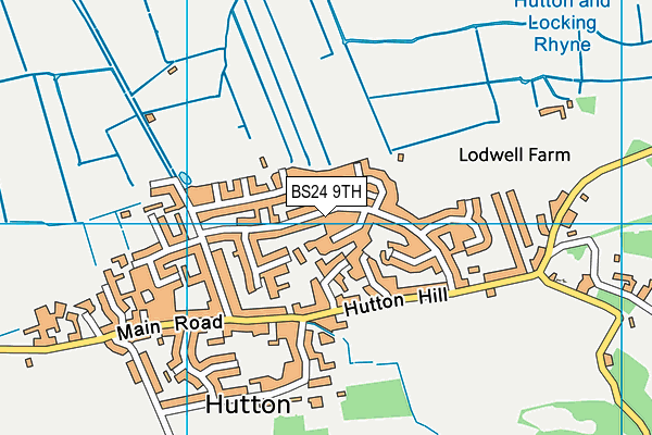 BS24 9TH map - OS VectorMap District (Ordnance Survey)