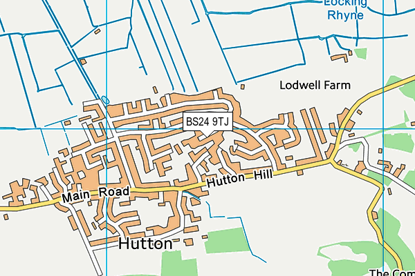 BS24 9TJ map - OS VectorMap District (Ordnance Survey)