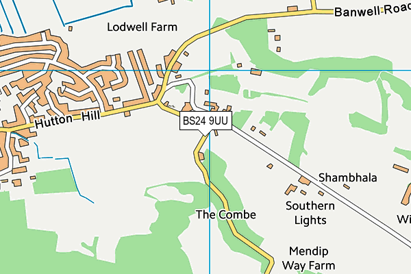 BS24 9UU map - OS VectorMap District (Ordnance Survey)