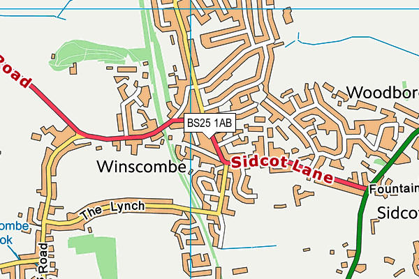 Map of WINSCOMBE KEBAB LTD at district scale