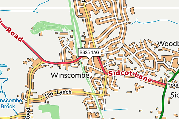 Map of WINSCOMBE HAIR & BEAUTY LTD at district scale