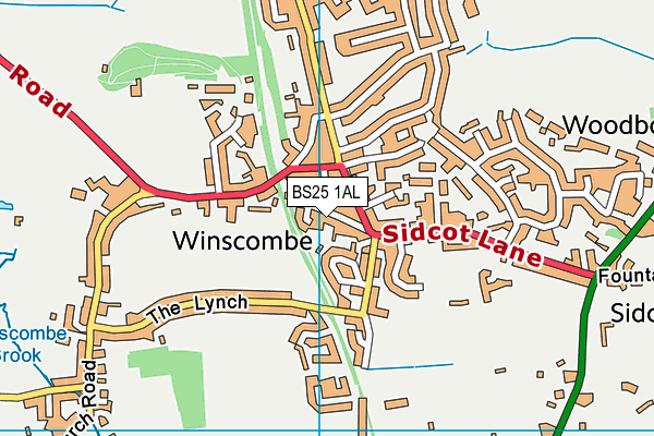 BS25 1AL map - OS VectorMap District (Ordnance Survey)