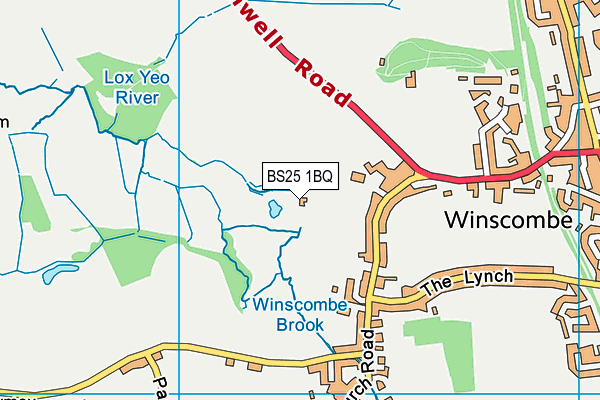 BS25 1BQ map - OS VectorMap District (Ordnance Survey)