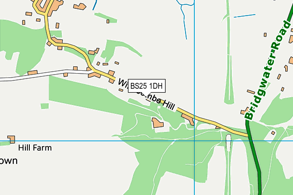 BS25 1DH map - OS VectorMap District (Ordnance Survey)