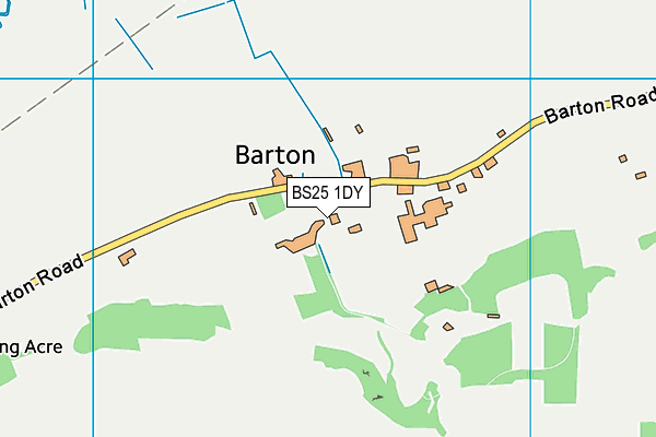 BS25 1DY map - OS VectorMap District (Ordnance Survey)