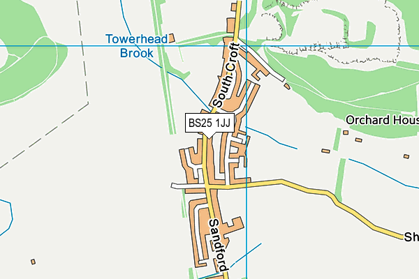 BS25 1JJ map - OS VectorMap District (Ordnance Survey)