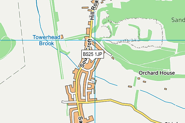 BS25 1JP map - OS VectorMap District (Ordnance Survey)