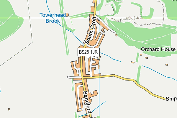 BS25 1JR map - OS VectorMap District (Ordnance Survey)