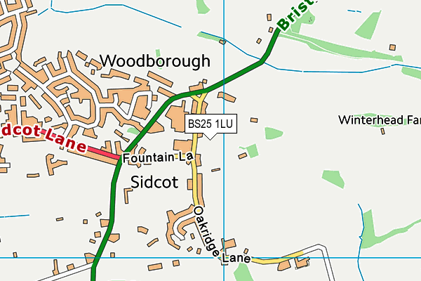 BS25 1LU map - OS VectorMap District (Ordnance Survey)