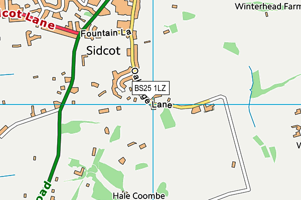 BS25 1LZ map - OS VectorMap District (Ordnance Survey)