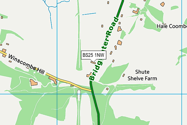 BS25 1NW map - OS VectorMap District (Ordnance Survey)