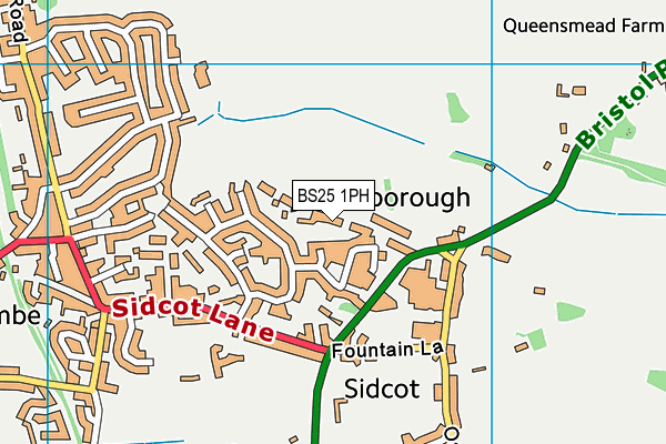 BS25 1PH map - OS VectorMap District (Ordnance Survey)