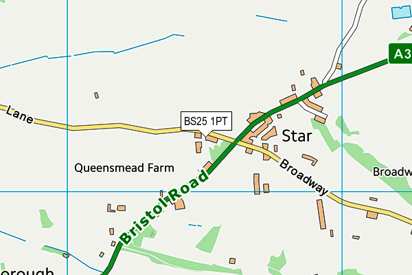 BS25 1PT map - OS VectorMap District (Ordnance Survey)