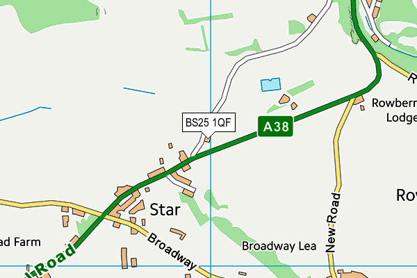 BS25 1QF map - OS VectorMap District (Ordnance Survey)