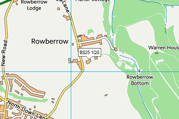 BS25 1QS map - OS VectorMap District (Ordnance Survey)