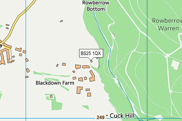 BS25 1QX map - OS VectorMap District (Ordnance Survey)