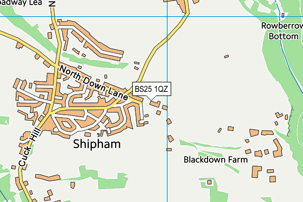 BS25 1QZ map - OS VectorMap District (Ordnance Survey)
