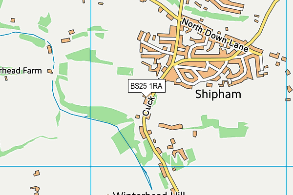 BS25 1RA map - OS VectorMap District (Ordnance Survey)