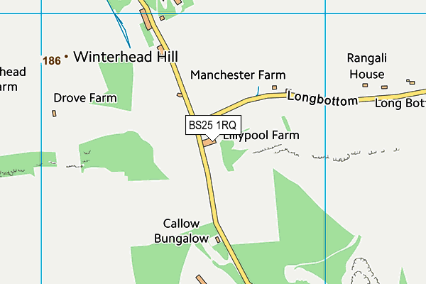 BS25 1RQ map - OS VectorMap District (Ordnance Survey)