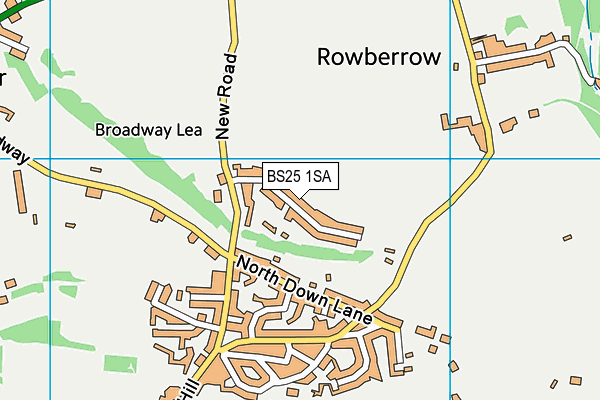 BS25 1SA map - OS VectorMap District (Ordnance Survey)