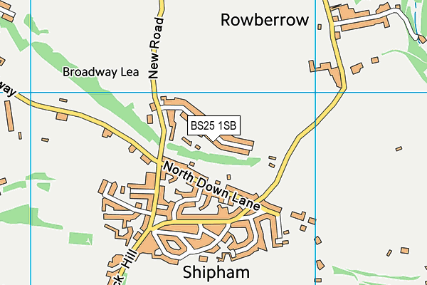 BS25 1SB map - OS VectorMap District (Ordnance Survey)