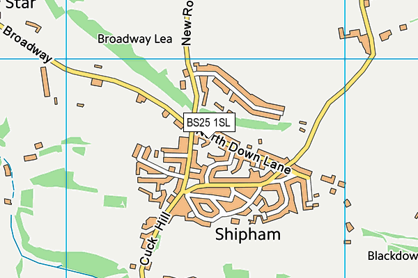 BS25 1SL map - OS VectorMap District (Ordnance Survey)