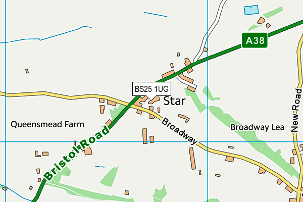 BS25 1UG map - OS VectorMap District (Ordnance Survey)