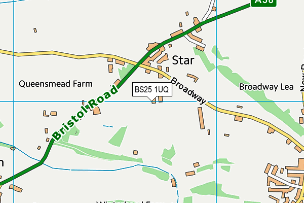 BS25 1UQ map - OS VectorMap District (Ordnance Survey)