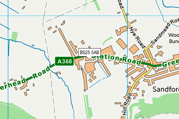 BS25 5AB map - OS VectorMap District (Ordnance Survey)
