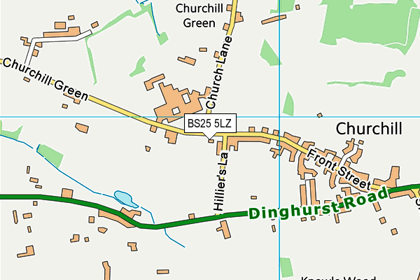 BS25 5LZ map - OS VectorMap District (Ordnance Survey)