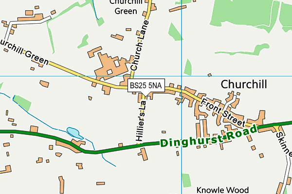 BS25 5NA map - OS VectorMap District (Ordnance Survey)