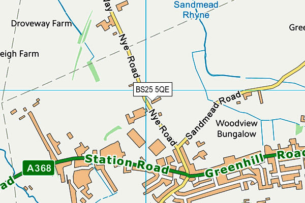 BS25 5QE map - OS VectorMap District (Ordnance Survey)