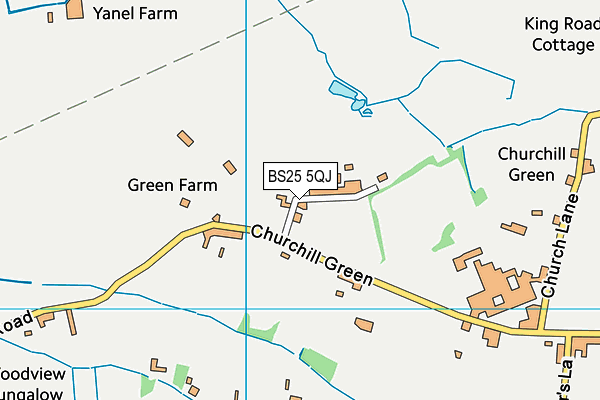 BS25 5QJ map - OS VectorMap District (Ordnance Survey)