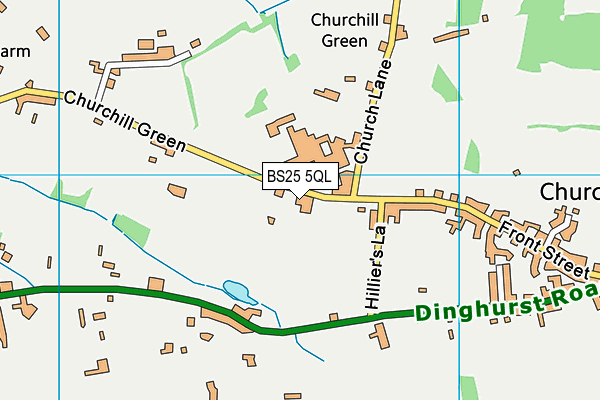 BS25 5QL map - OS VectorMap District (Ordnance Survey)