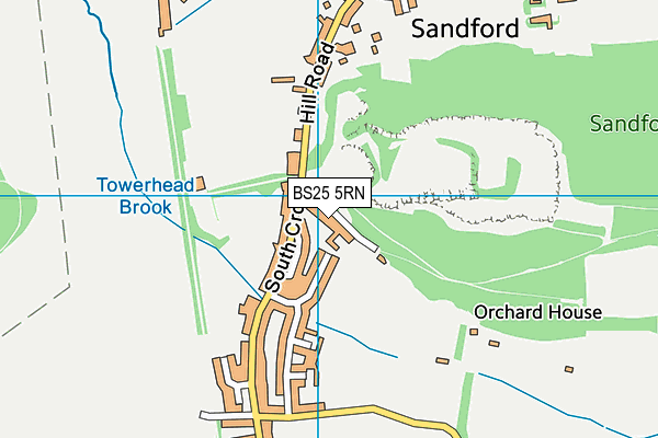 BS25 5RN map - OS VectorMap District (Ordnance Survey)