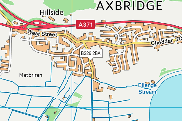 Axbridge Church of England First School Academy map (BS26 2BA) - OS VectorMap District (Ordnance Survey)