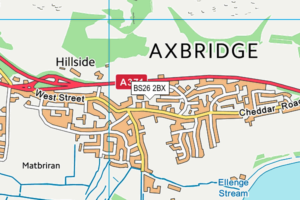 BS26 2BX map - OS VectorMap District (Ordnance Survey)