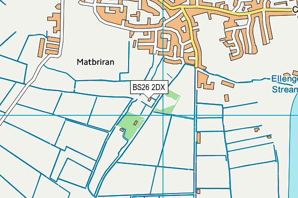 BS26 2DX map - OS VectorMap District (Ordnance Survey)